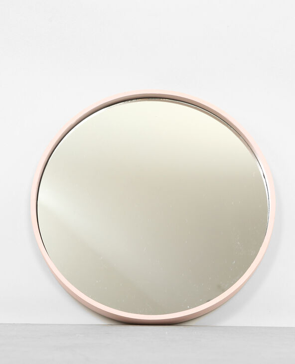 Grand miroir rond rose clair - Pimkie