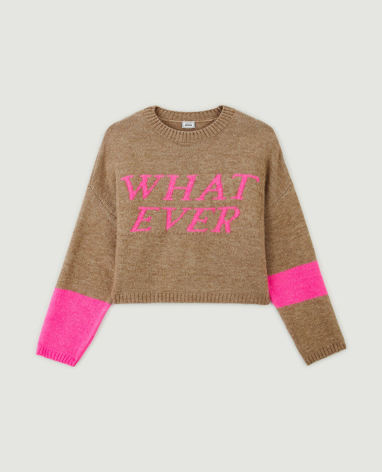 Pull court avec message camel - Pimkie