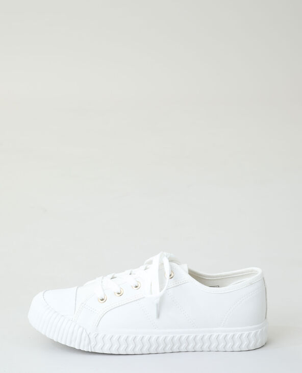 Baskets à lacets blanc - Pimkie