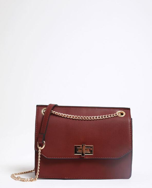 Sac a on sale main cuir bordeaux