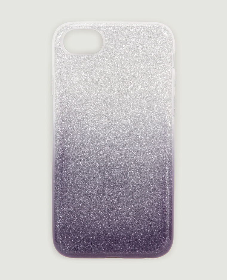 Coque de téléphone dégradé pailleté noir - Pimkie