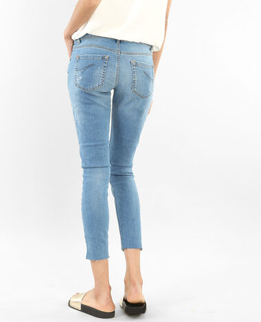 Jean skinny 7/8 destroy bleu foncé - Pimkie