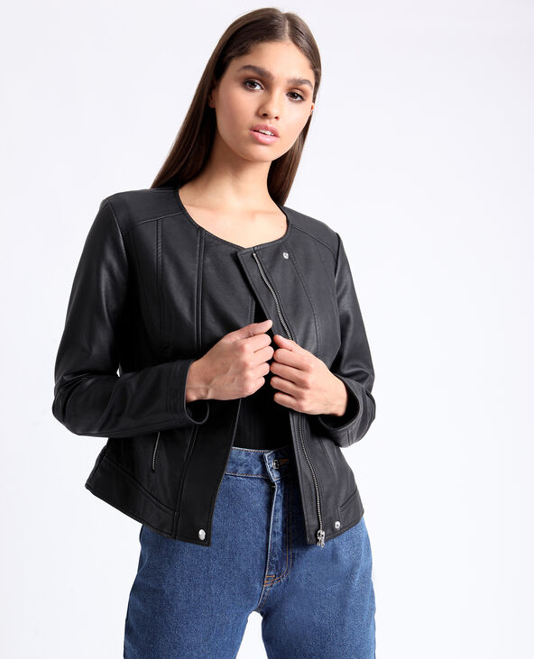 Veste en simili cuir