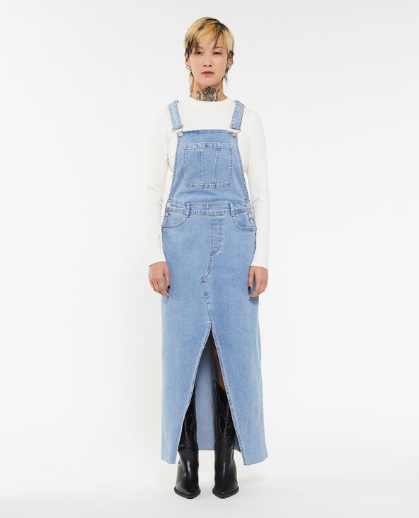 Robe salopette en jean bleu - Pimkie