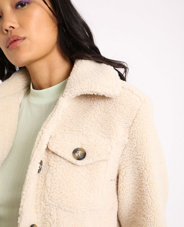 Veste effet peau de mouton online