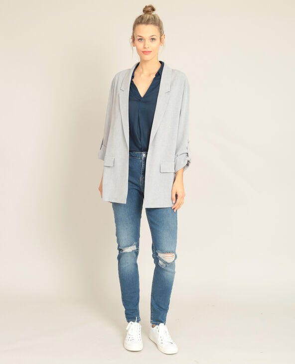 Blazer fluide gris foncé - Pimkie
