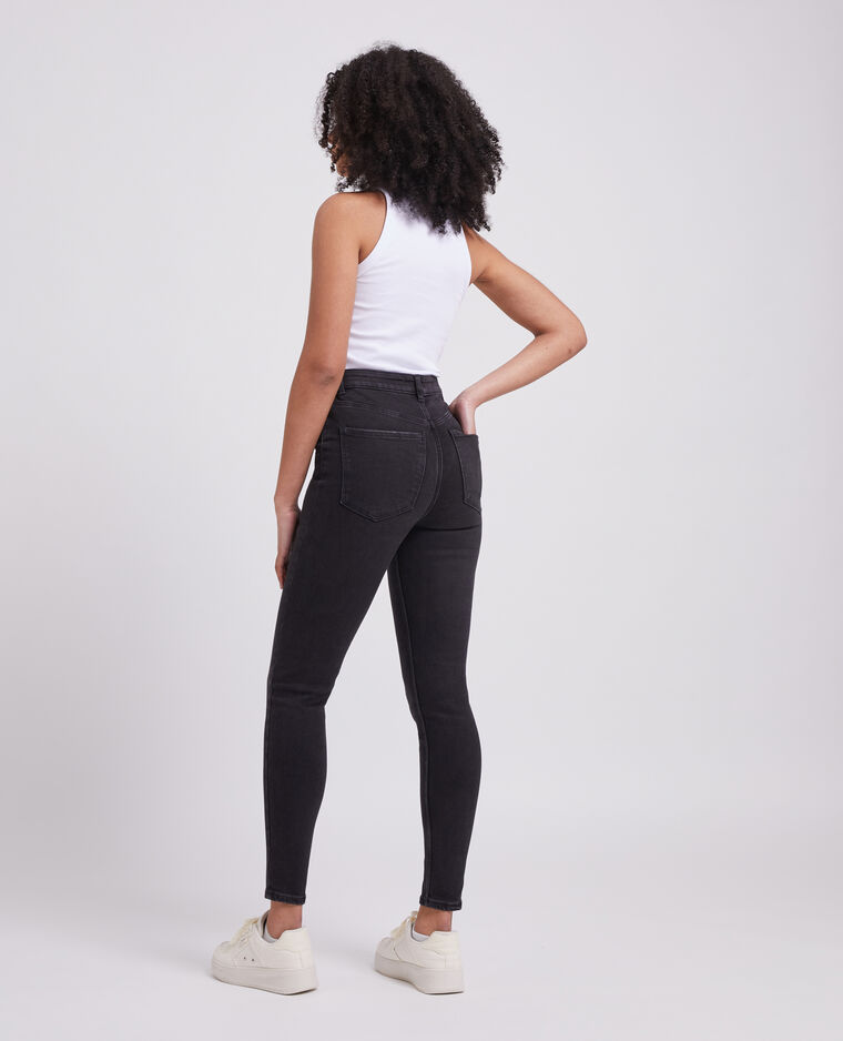 Jean skinny taille haute noir - Pimkie