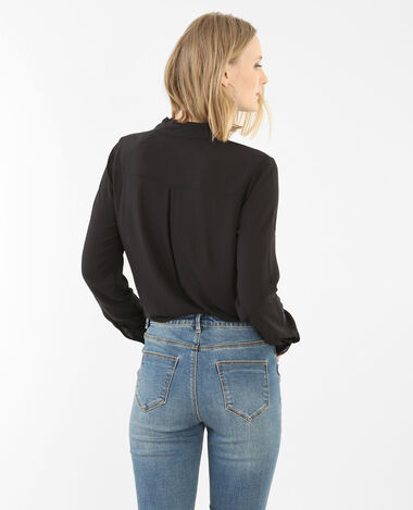 Chemise unie noir - Pimkie