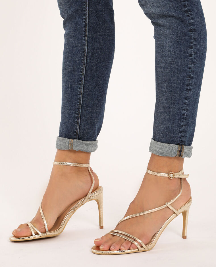 sandale talon jaune
