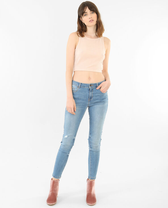 Jean skinny destroy bleu clair - Pimkie
