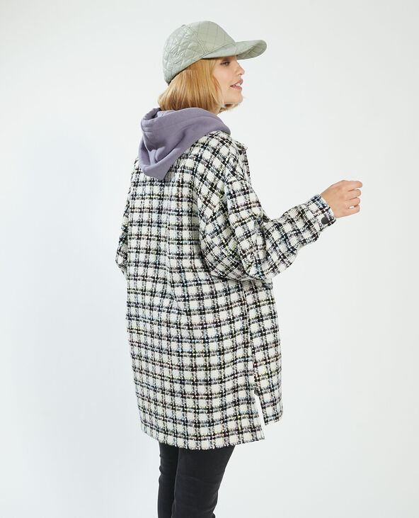 Surchemise à carreaux effet tweed jaune - Pimkie