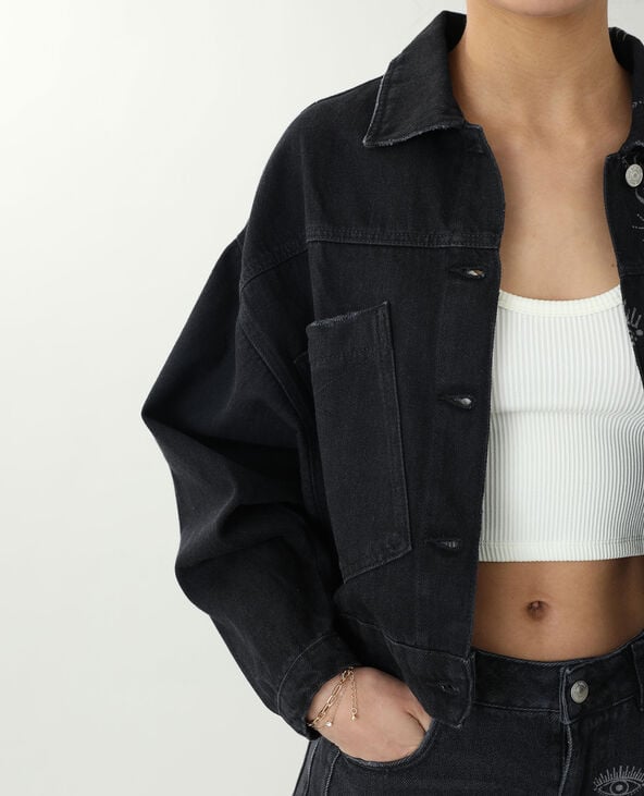 Veste en jean noir pimkie online