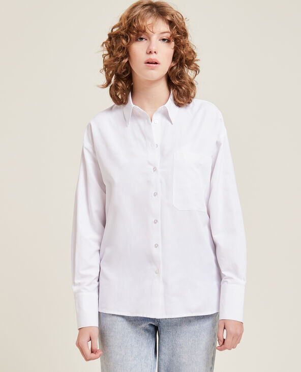 Chemise manches longues blanc - Pimkie