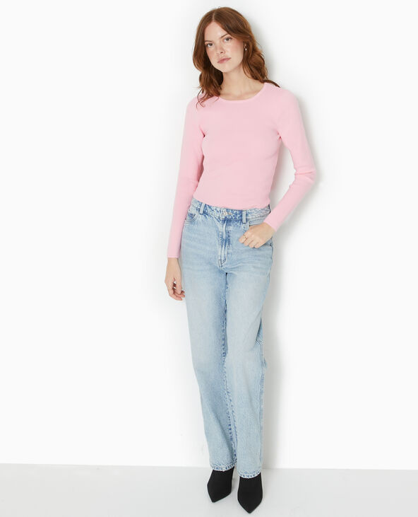 Pull fin avec dos-nu rose - Pimkie