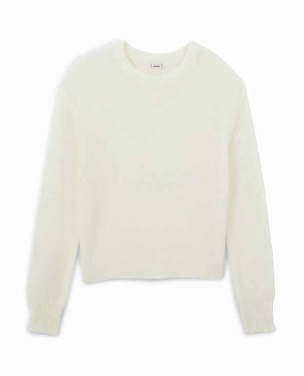 Pull en maille ajourée blanc - Pimkie