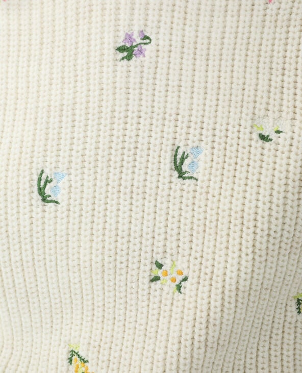 Pull sans manches fleuri blanc - Pimkie