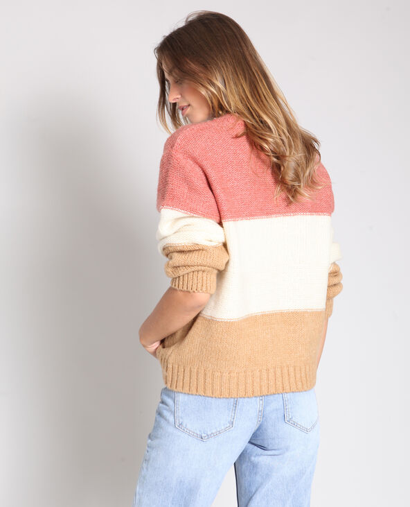 Pull à rayures rose - Pimkie