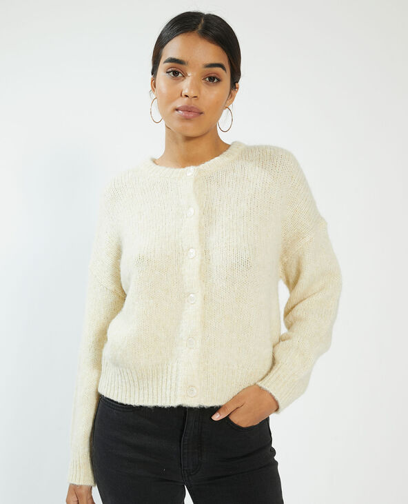 Gilet boutonné écru - Pimkie