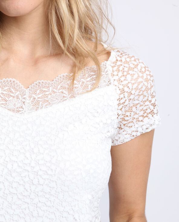 Body en dentelle blanc - Pimkie