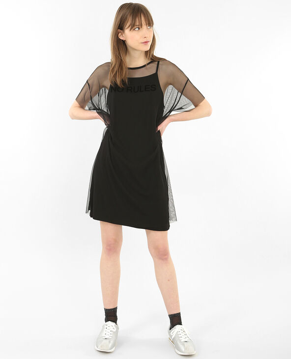 Robe en tulle noir - Pimkie