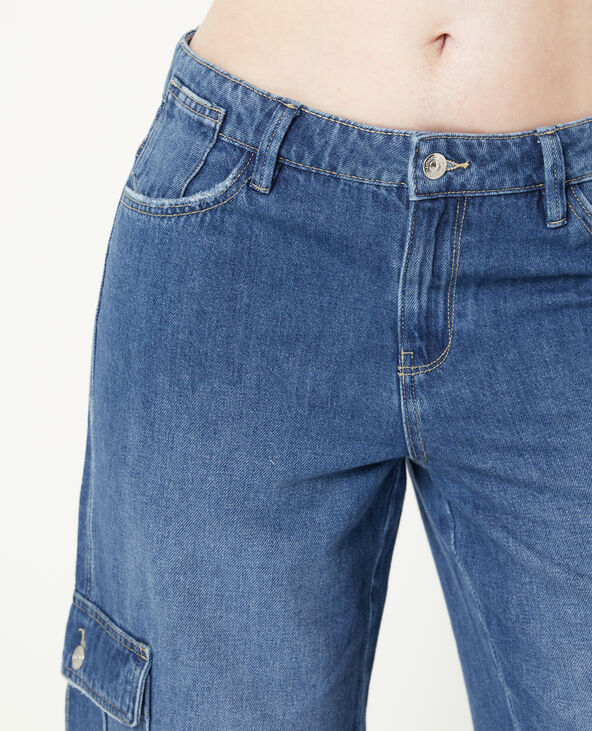 Jean cargo taille regular bleu - Pimkie