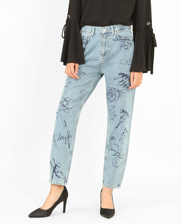 Jean mum imprime Pimkie