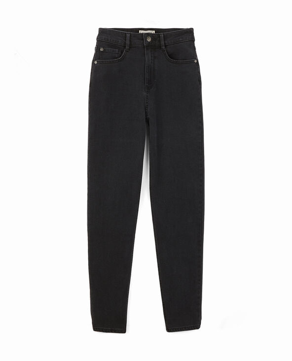 Jean mom slim taille haute noir - Pimkie