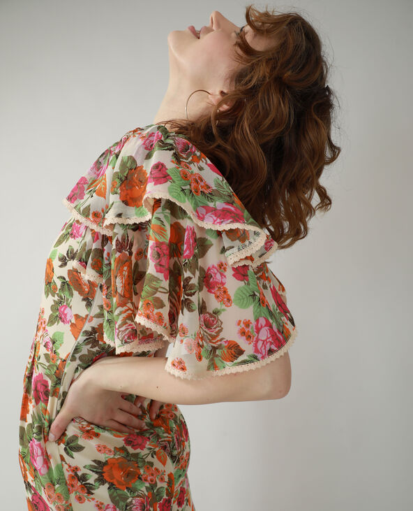Combinaison fleurie rose clair - Pimkie