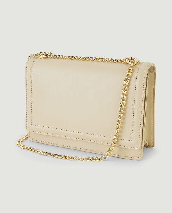 Sac rigide avec chaînes écru - Pimkie