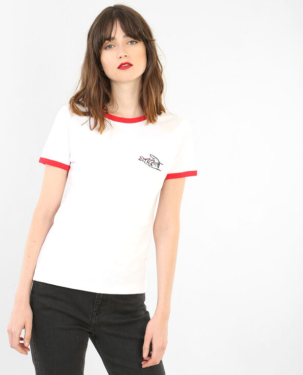 T-shirt imprimé blanc - Pimkie