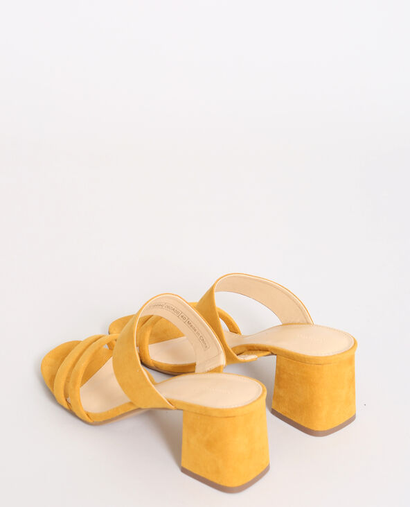 Mules à talons orange - Pimkie