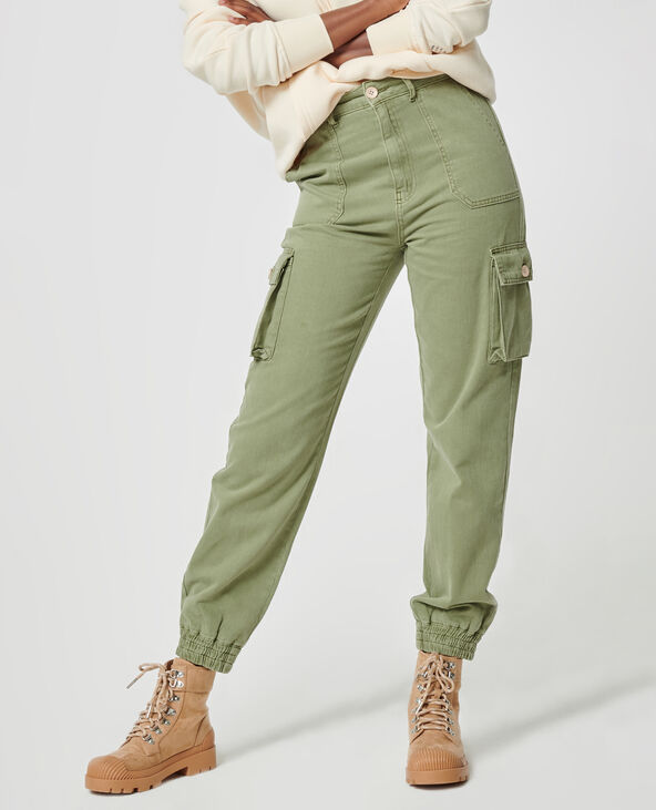 Pantalon cargo vert kaki - Pimkie