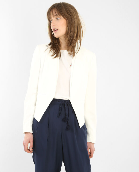 Blazer court femme blanc - Pimkie