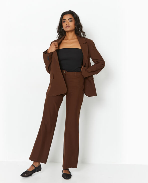 Veste blazer oversize marron - Pimkie