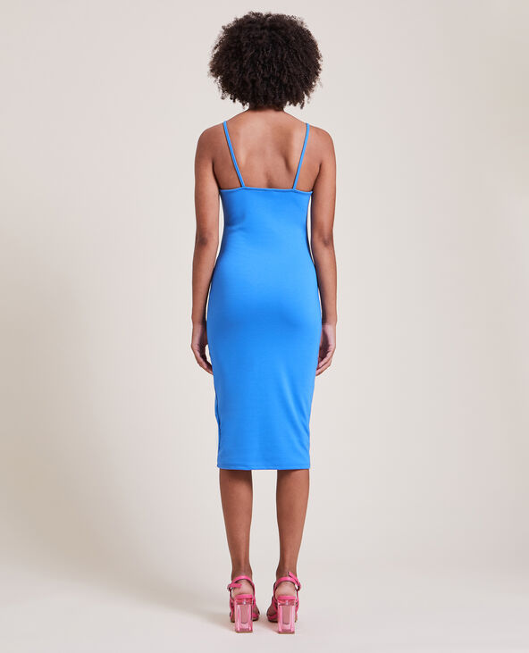 Robe midi moulante bleu électrique - Pimkie
