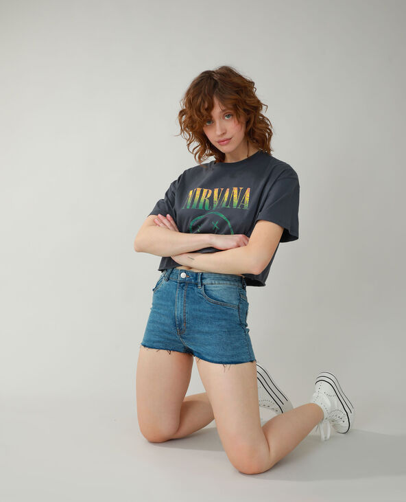 Short en jean bleu - Pimkie