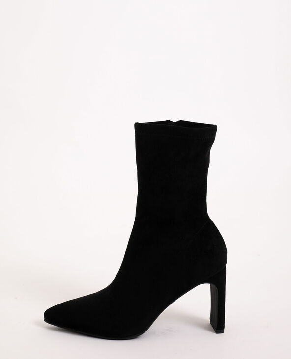 Bottes en microfibre noir - Pimkie