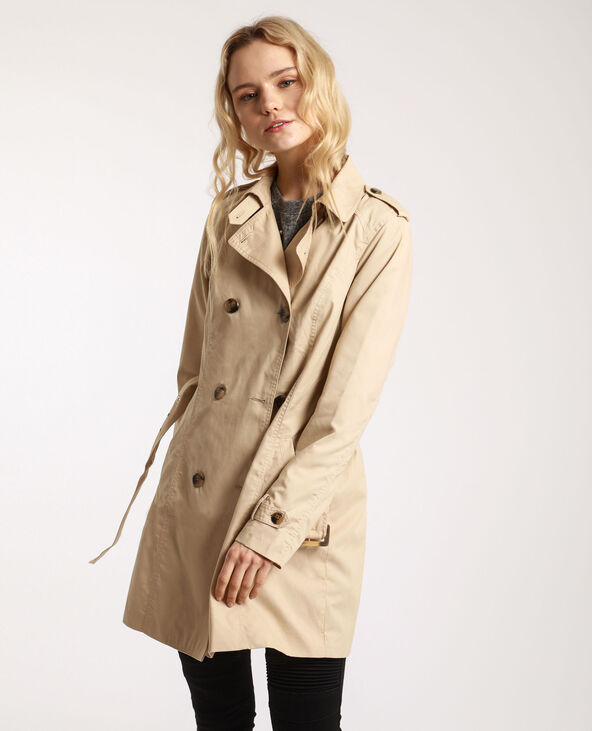 Trench avec ceinture rose clair - Pimkie