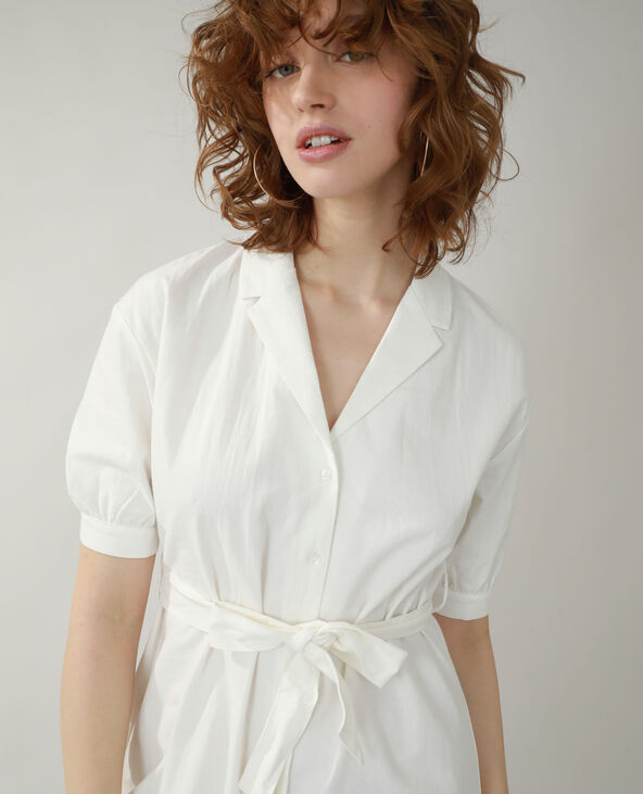 Robe chemise blanc - Pimkie