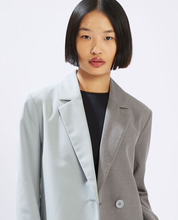 Blazer bicolore gris foncé - Pimkie