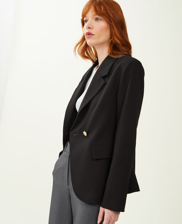 Veste blazer boutons dorés noir - Pimkie