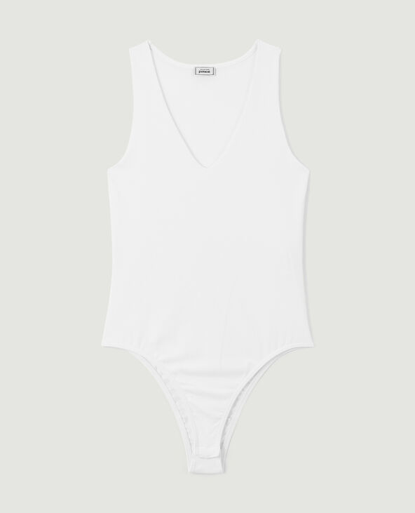 Body col V blanc - Pimkie