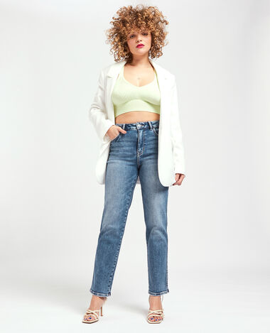 Jean droit stretch bleu - Pimkie