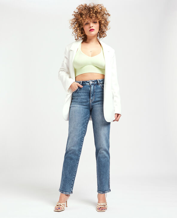 Jean droit stretch bleu - Pimkie