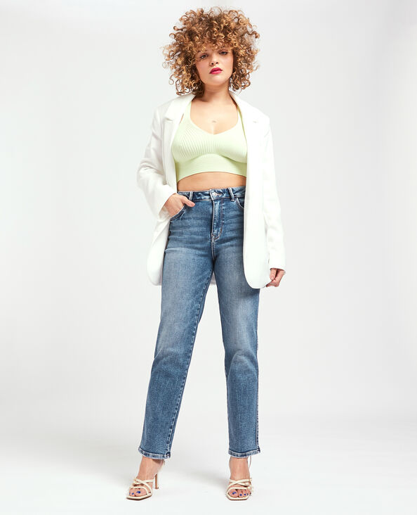 Jean droit stretch bleu - Pimkie
