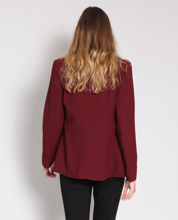 Blazer uni bordeaux - Pimkie