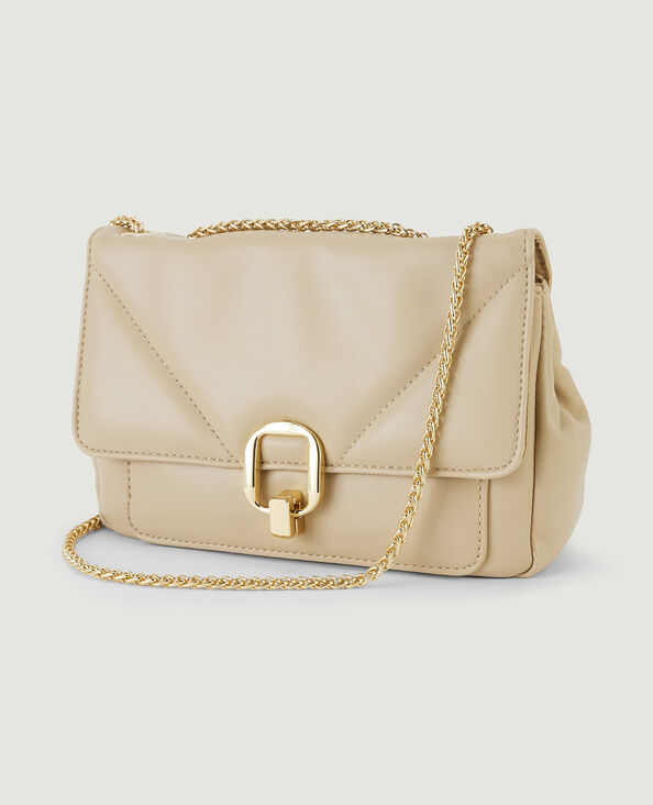 Sac pochette avec chaine beige - Pimkie