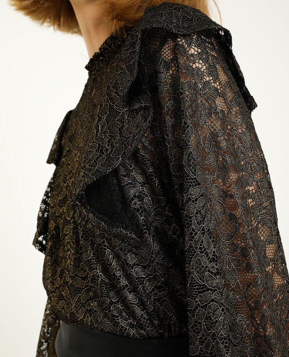 Blouse en dentelle doré - Pimkie