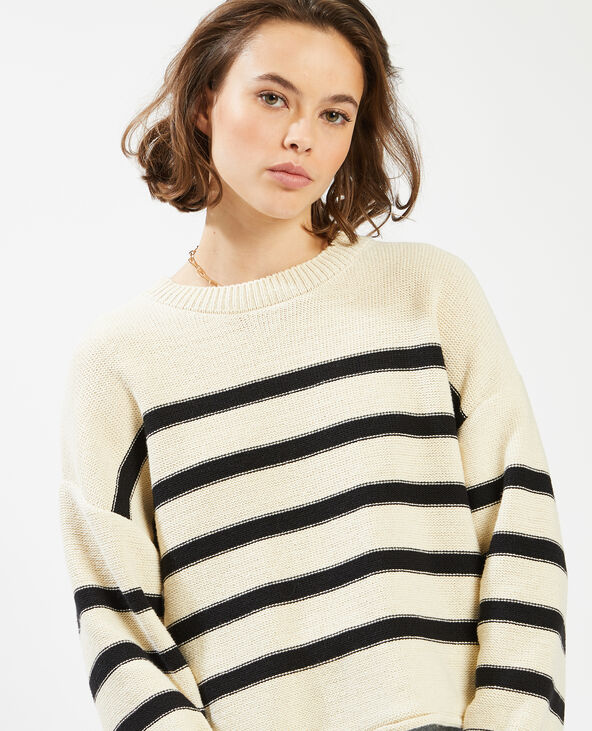 Pull marinière écru - Pimkie