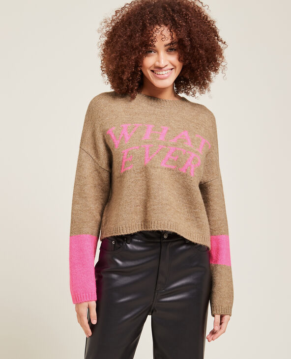 Pull court avec message camel - Pimkie